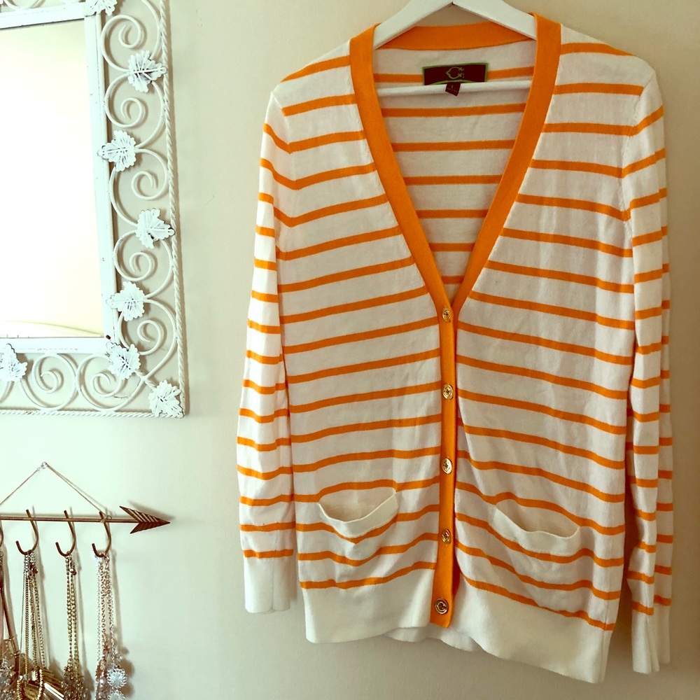 C. Wonder’s striped orange cardigan